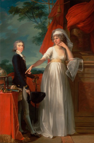 Margaret Callander and Her Son James Kearney by Jean Laurent Mosnier